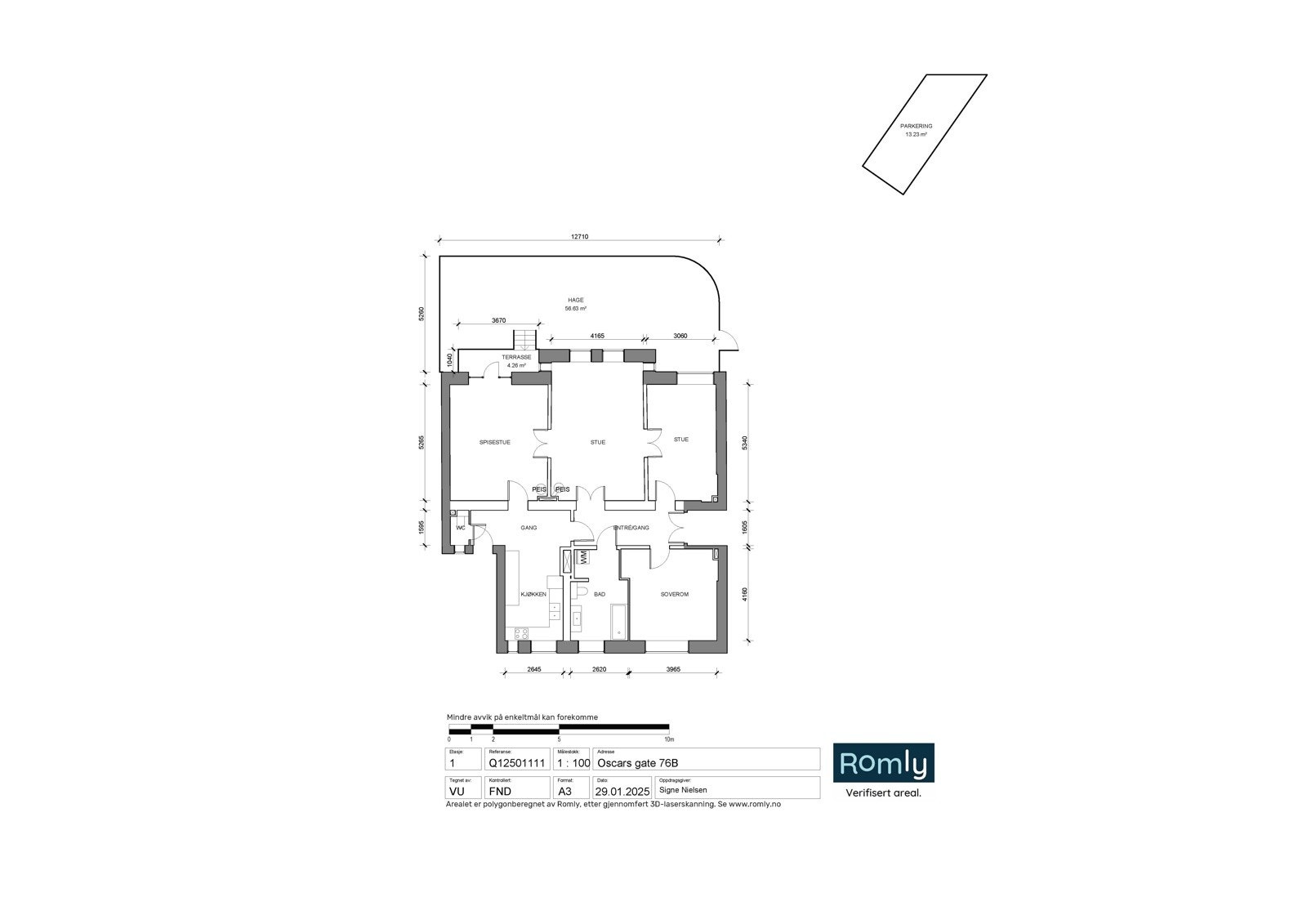 Plantegning Galleribilde