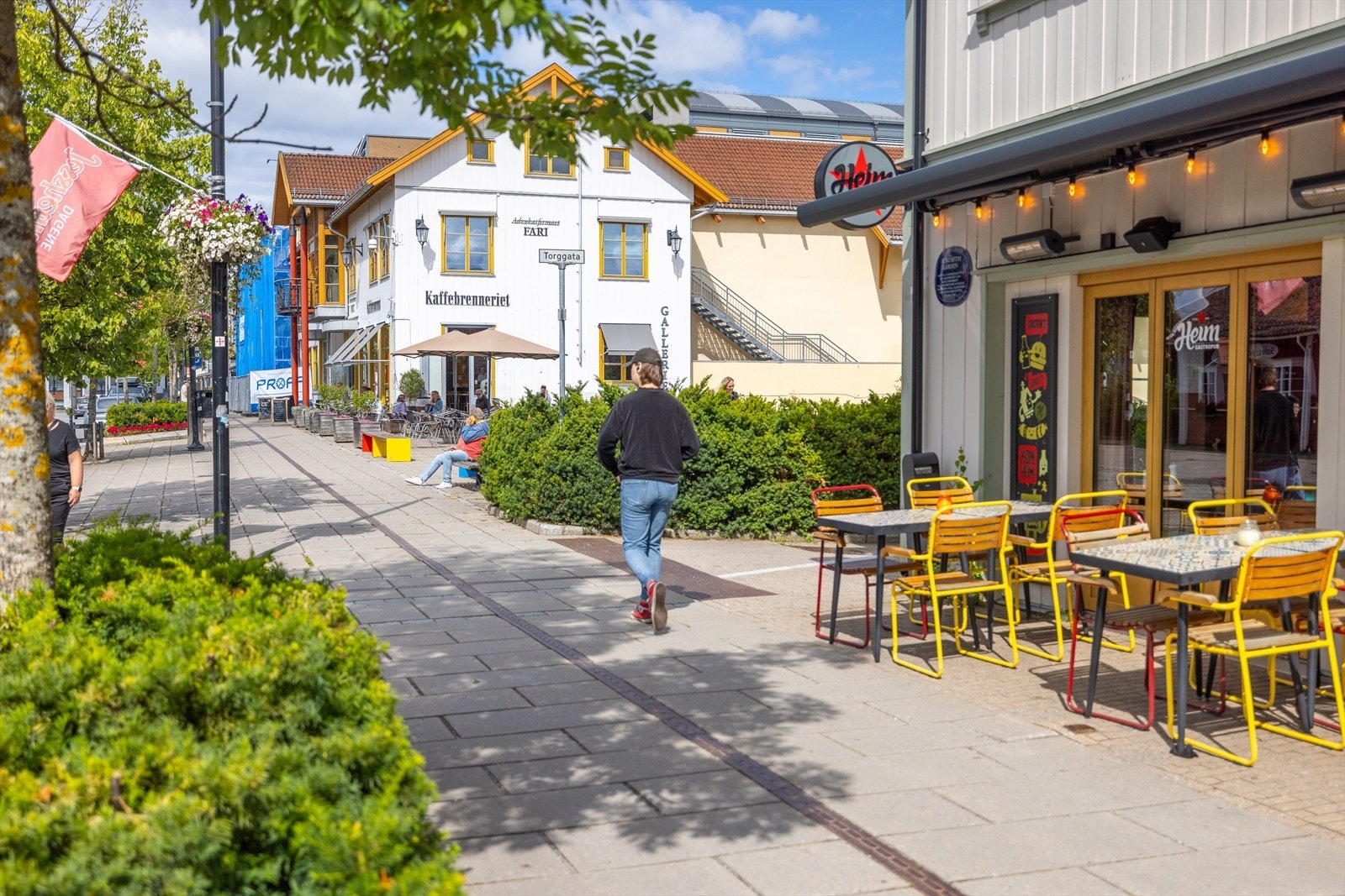 I Jessheim sentrum er det mangle koselige møteplasser og spennende nisjebutikker. Galleribilde
