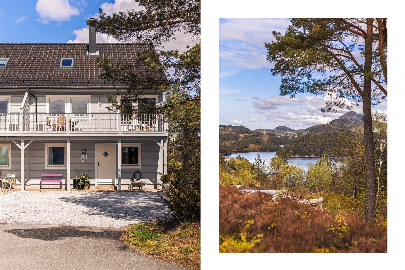 Vertikaldelt tomannsbolig i et barnevennlig område uten gjennomgangstrafikk. Galleribilde