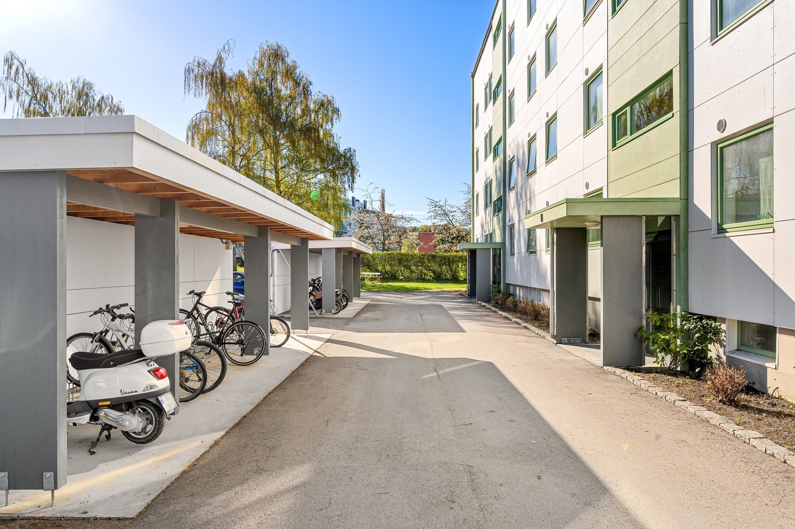 Utvendig sykkelparkering Galleribilde