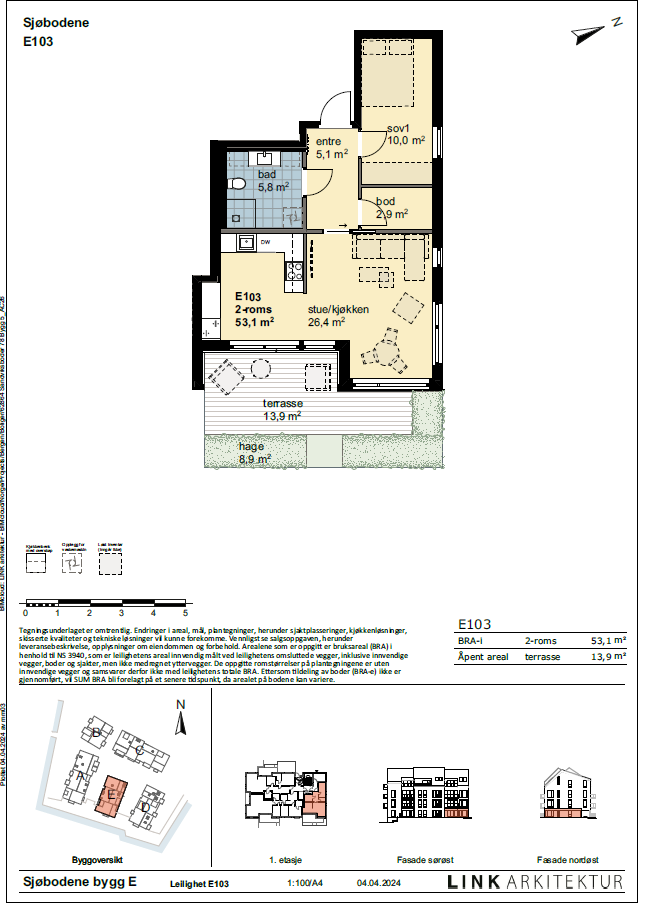 Plantegning E103 Galleribilde