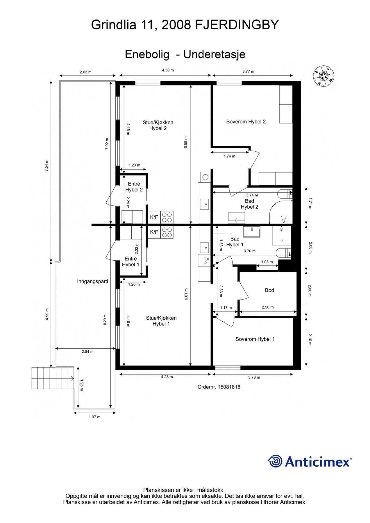 For en ekstra liten oversikt får du først se plantegningen over etasjen. Galleribilde