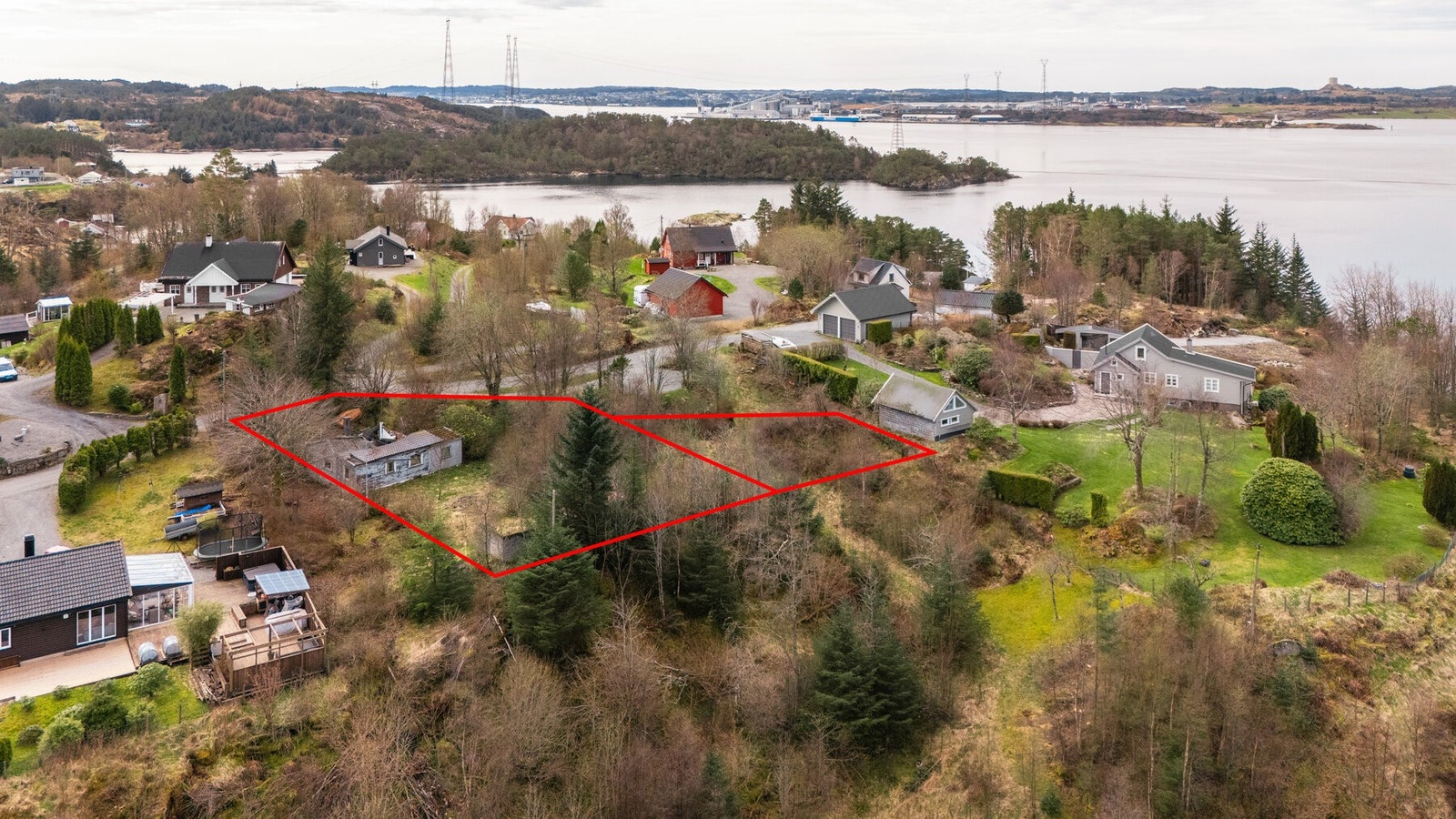 Ikke eksakt tomtegrenser. Galleribilde
