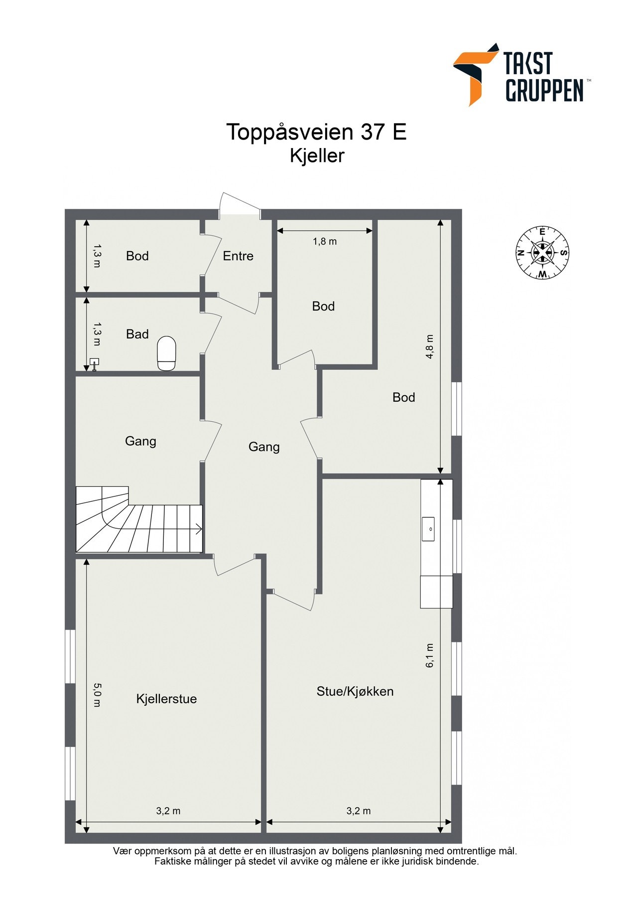 Plantegning kjelleretasje Galleribilde