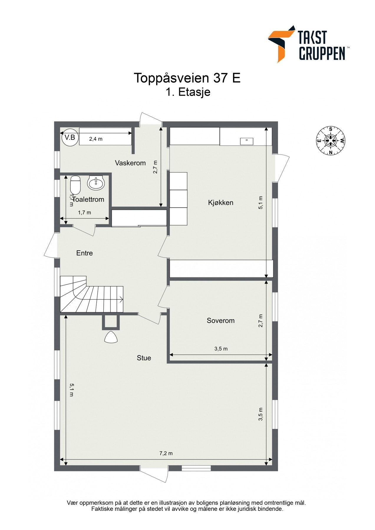 Plantegning 1.etasje Galleribilde