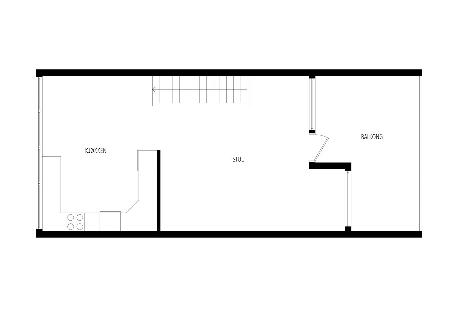 2. etasje Plantegning Galleribilde
