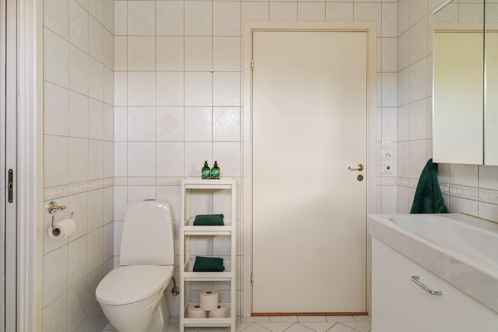 Det er varmekabler på badet. Galleribilde
