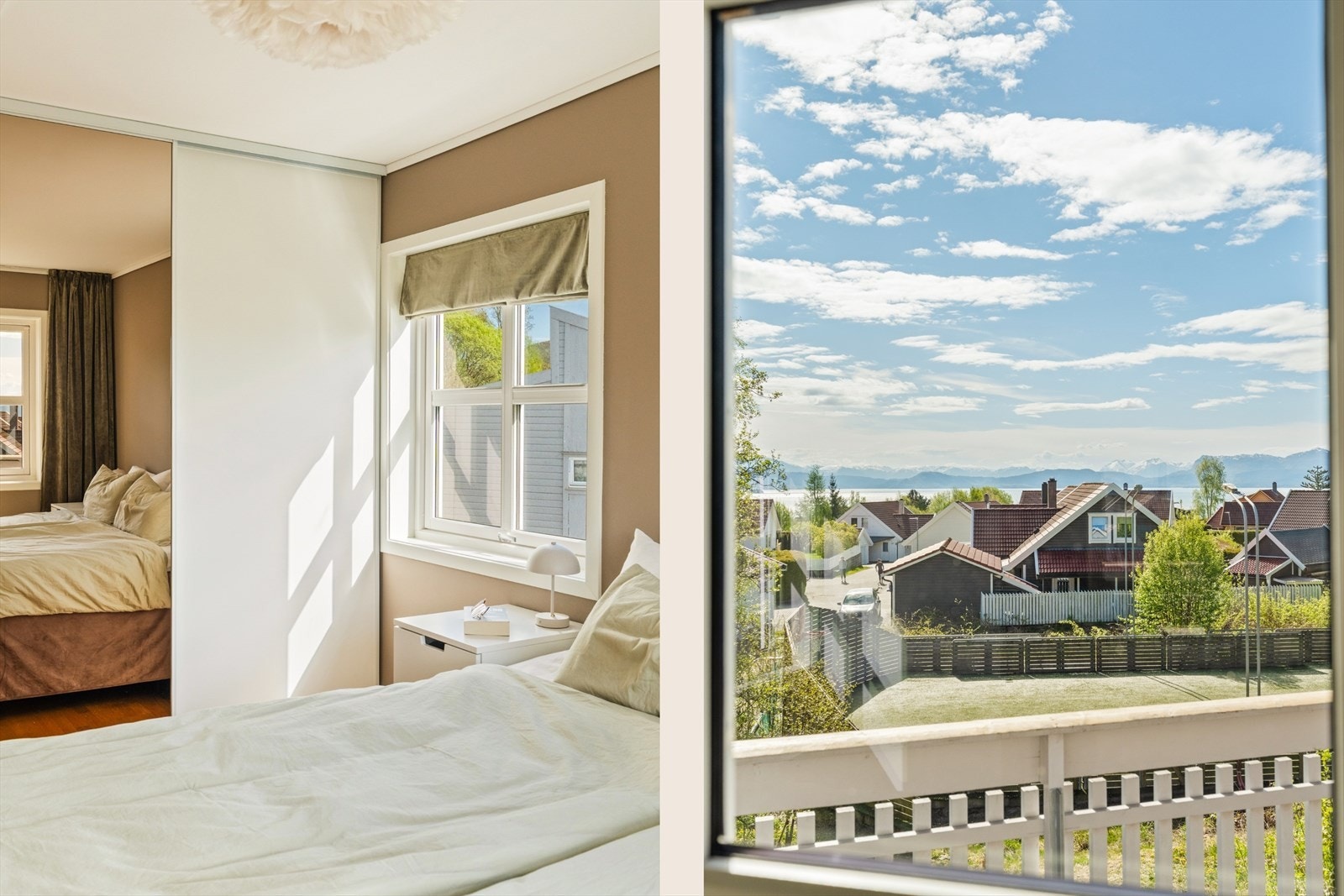 Utsikt fra hovedsoverom. Galleribilde