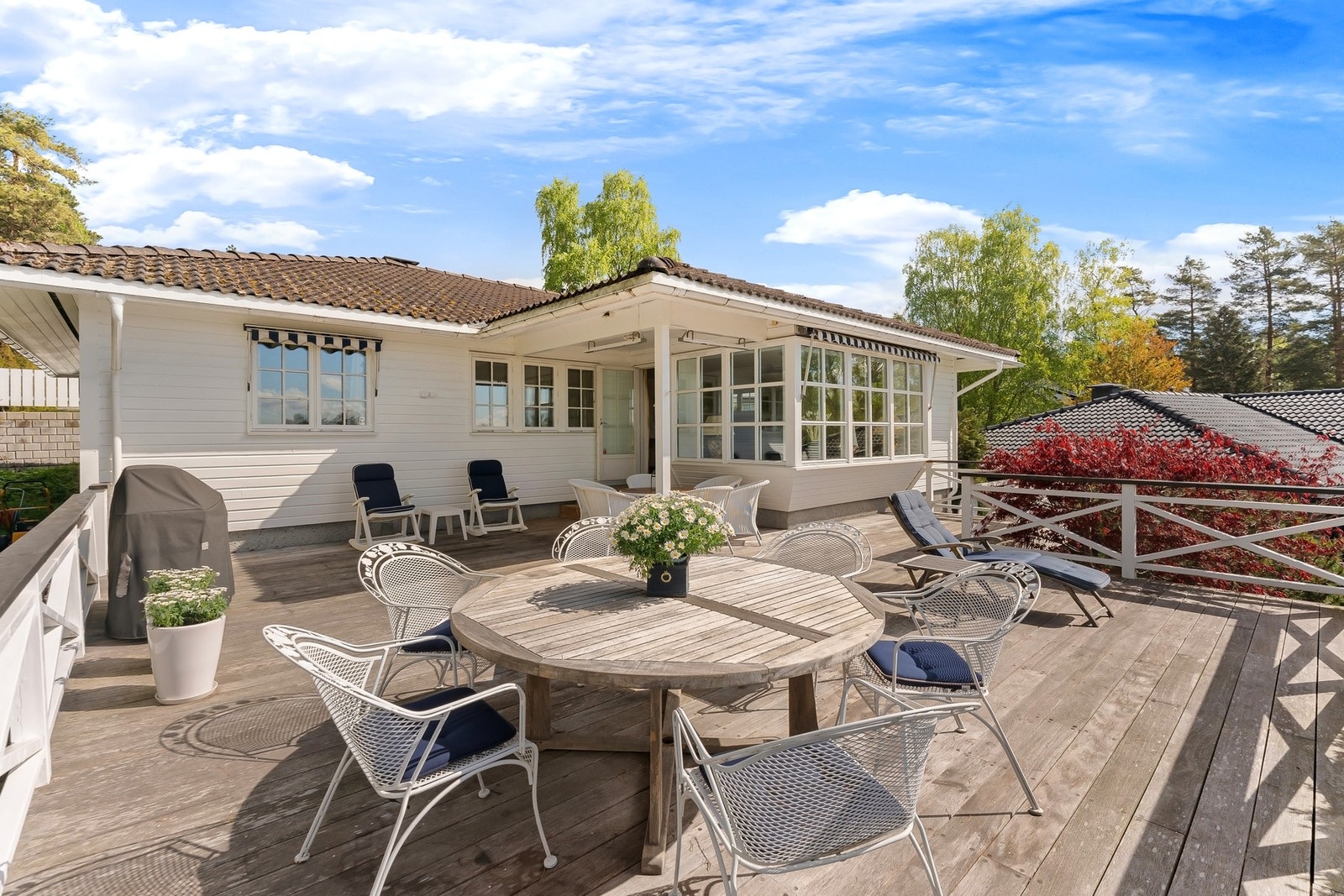 Terrassen er ca. 70 m². Galleribilde