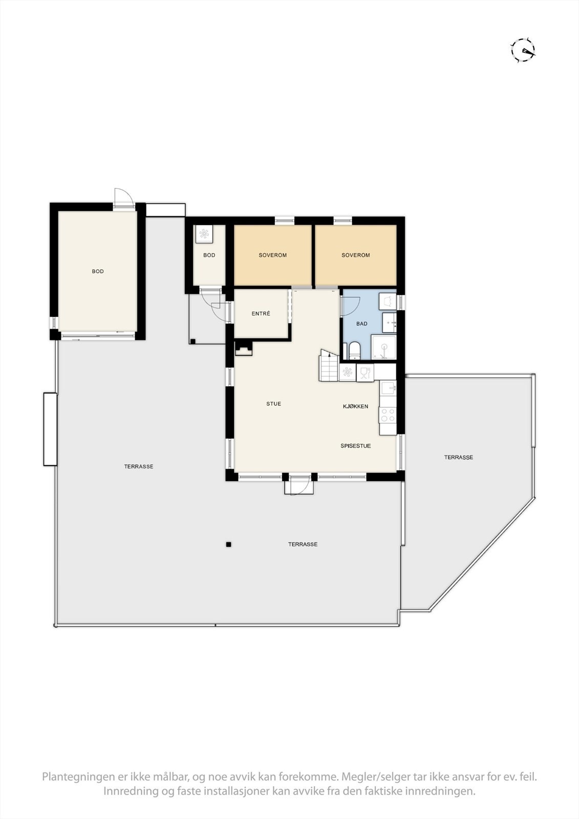 Plantegning for 1. etasje Galleribilde