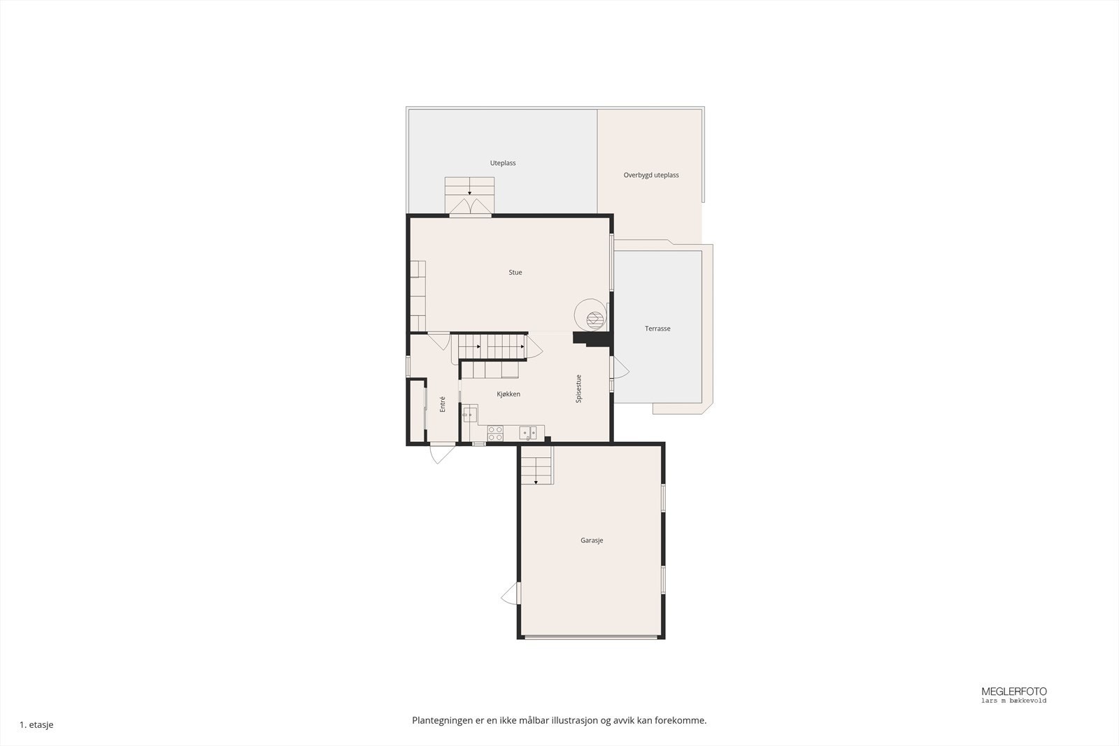 Plantegning av hovedplan. Galleribilde