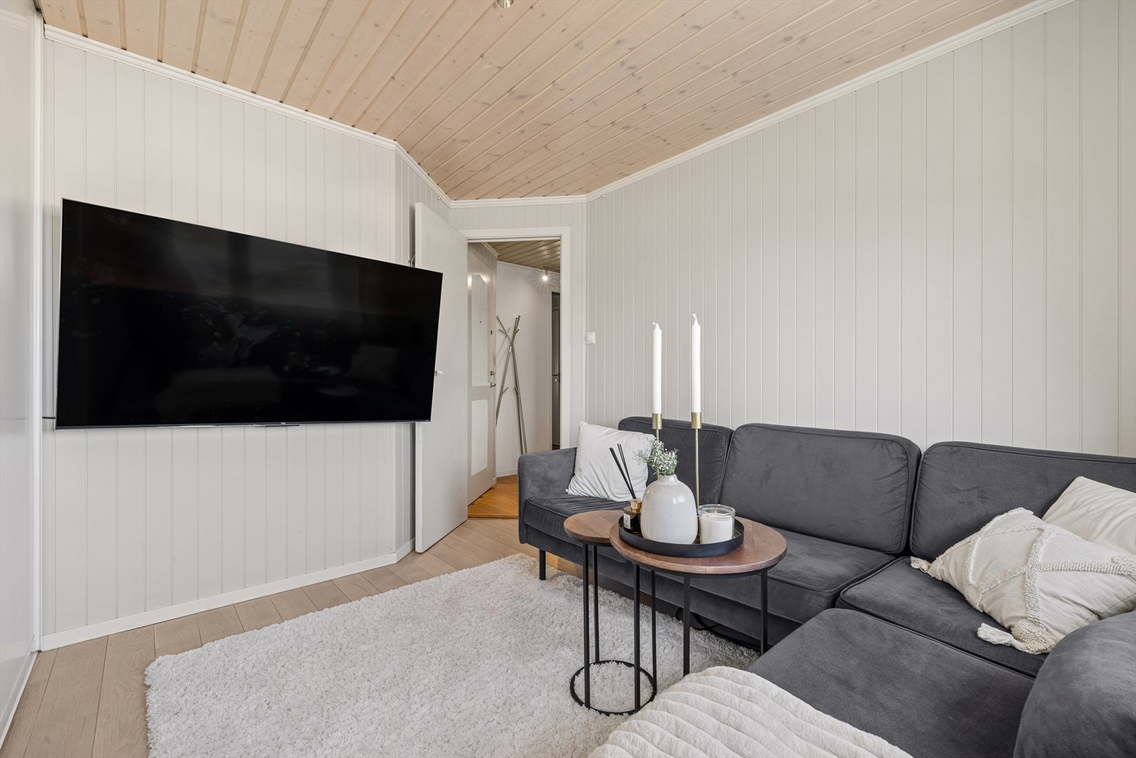 Soverommet har en fleksibel planløsning, og benyttes i dag som stue. Galleribilde
