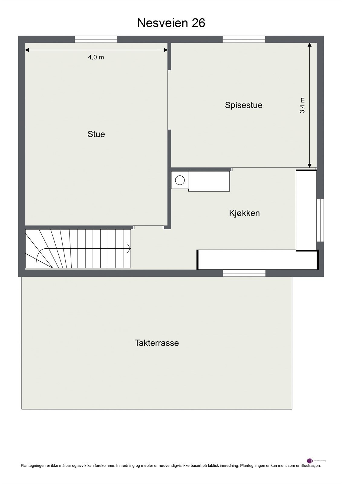 Plantegning 2.etasje Galleribilde