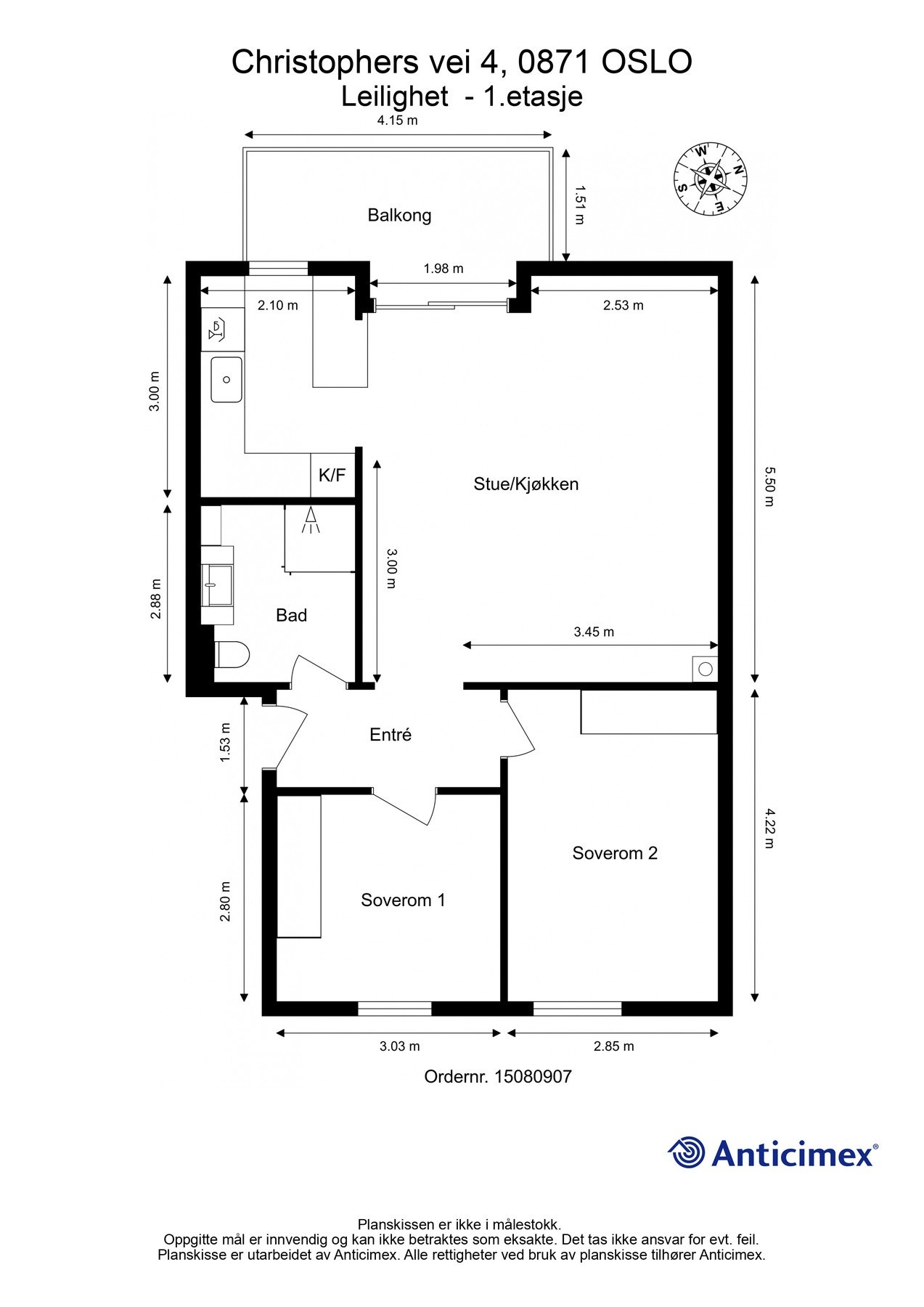 Plantegning Galleribilde