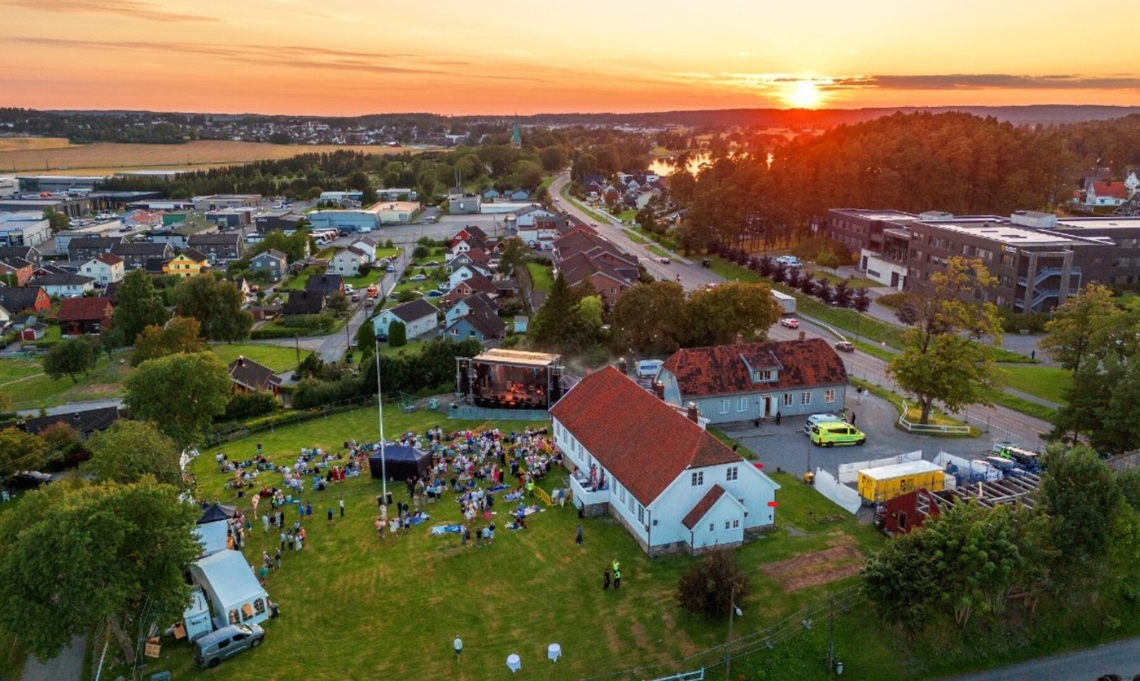 Festivalen "Tune Inn" med plass til opptil 4000 gjester i følge selger. Galleribilde