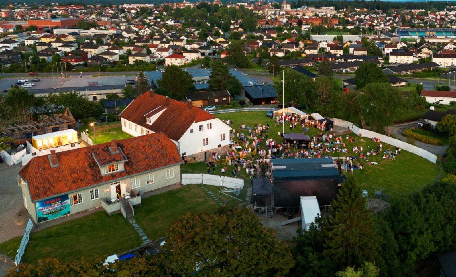 Festivalen "Tune Inn" med plass til opptil 4000 gjester i følge selger. Galleribilde