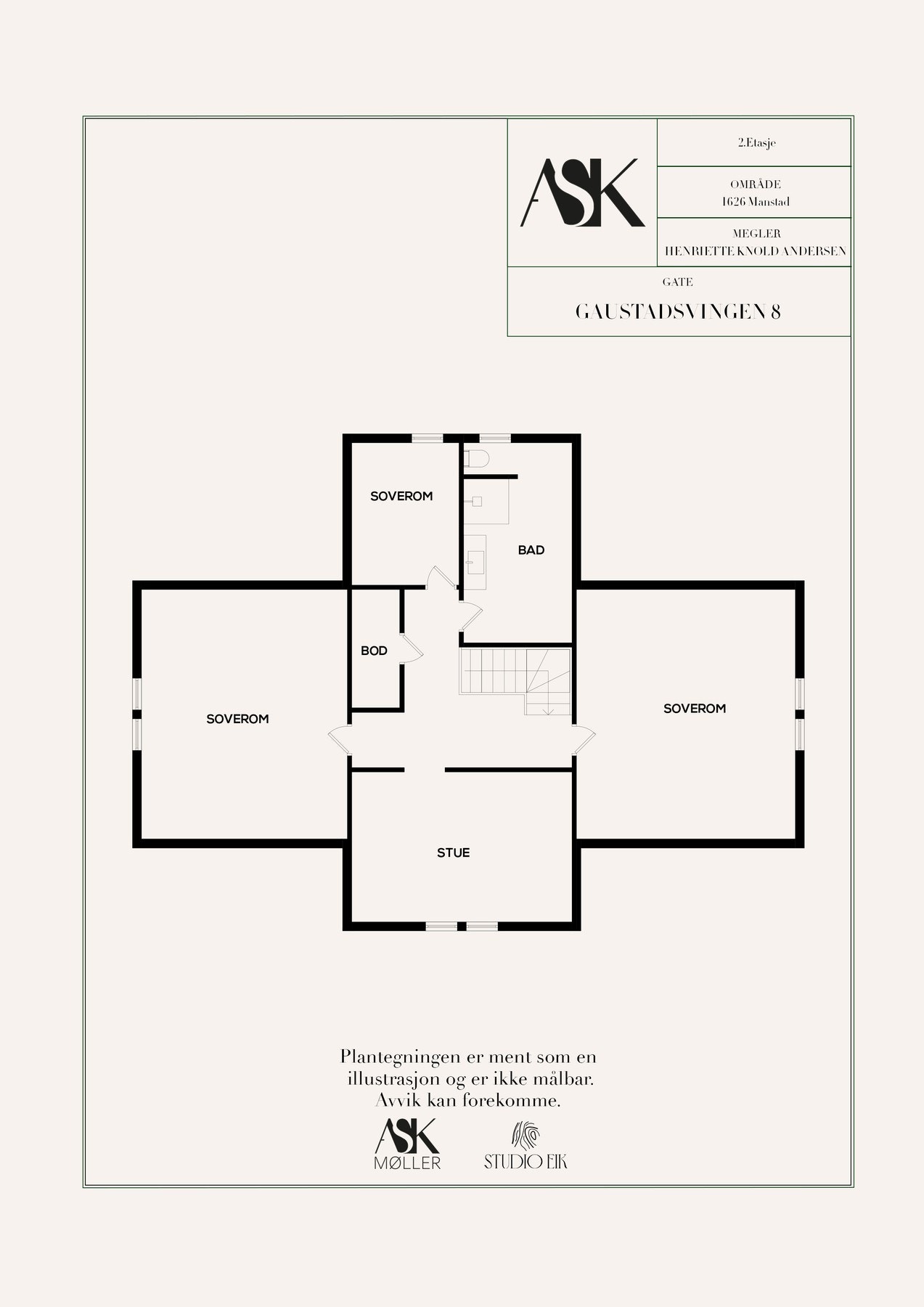 Plantegning 2.etg Galleribilde