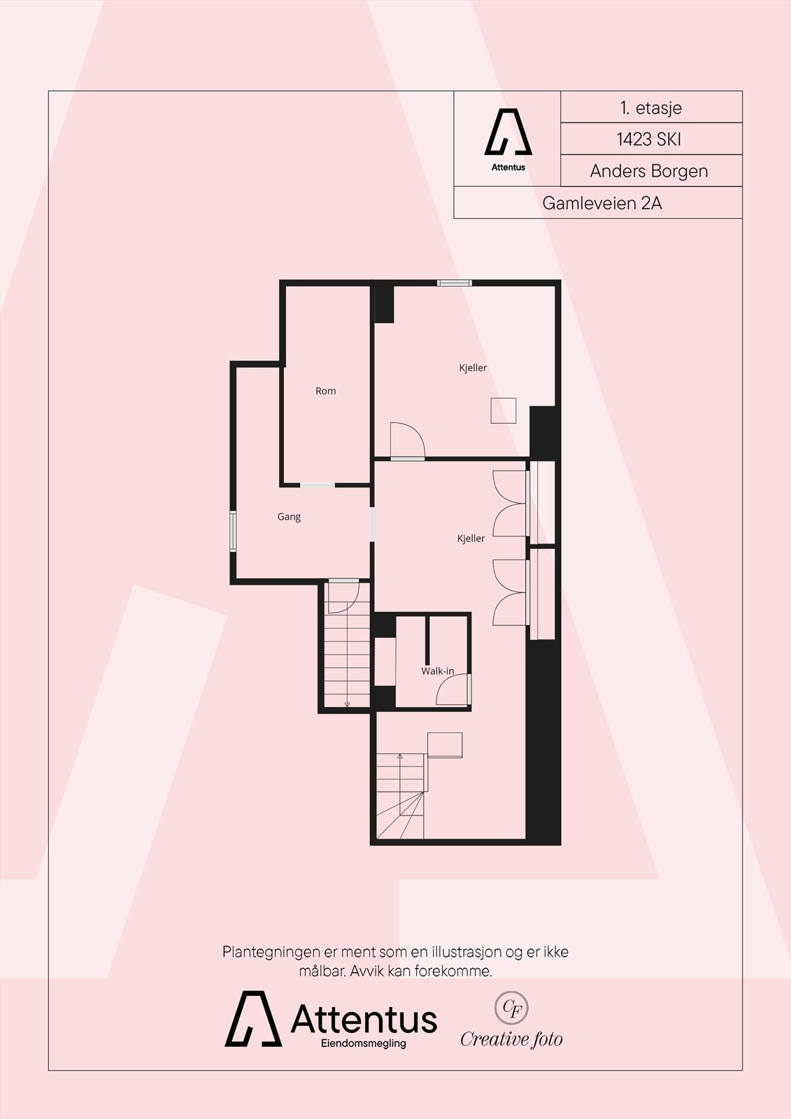 Plantegning Galleribilde