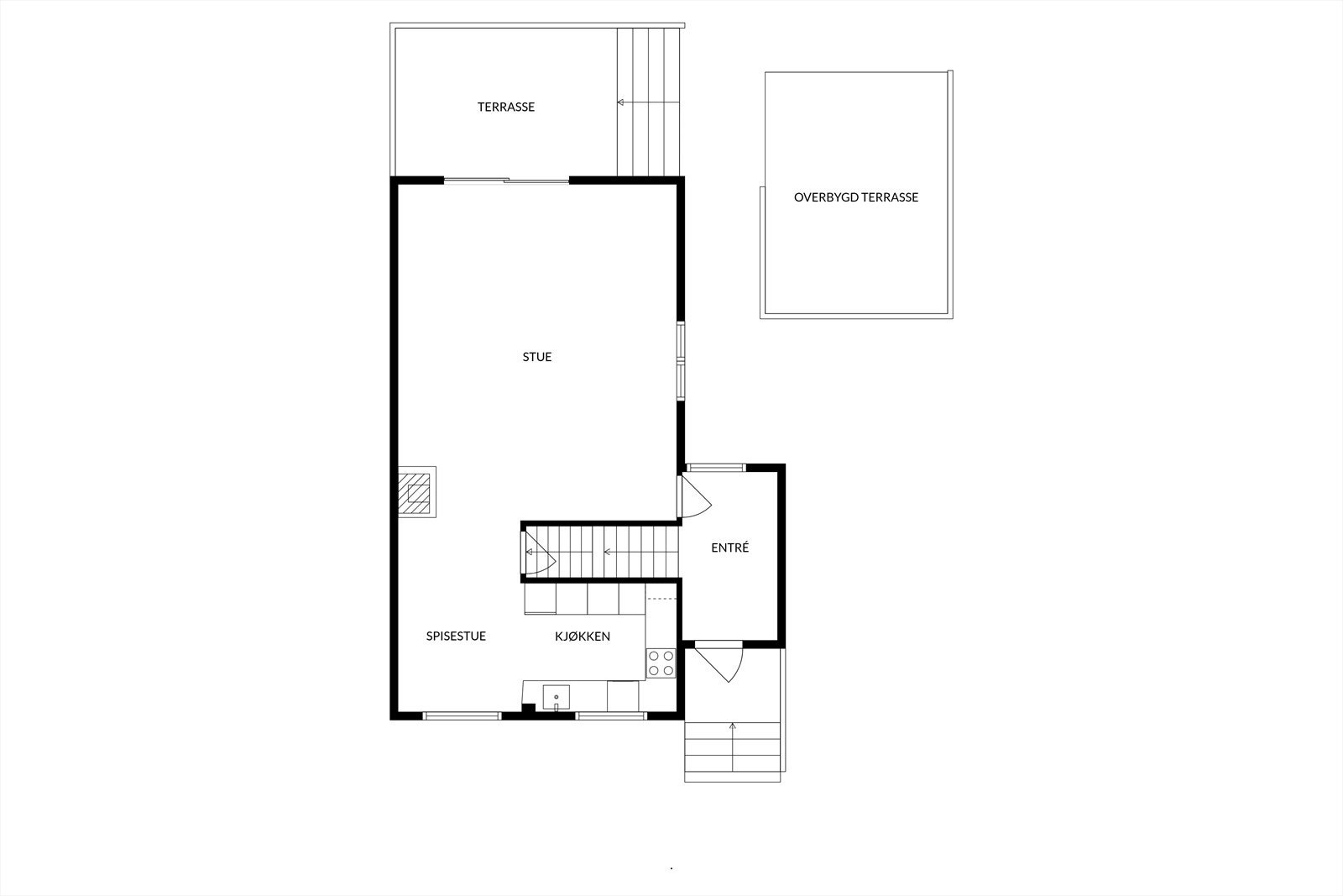 Planskisse 1. etasje Galleribilde