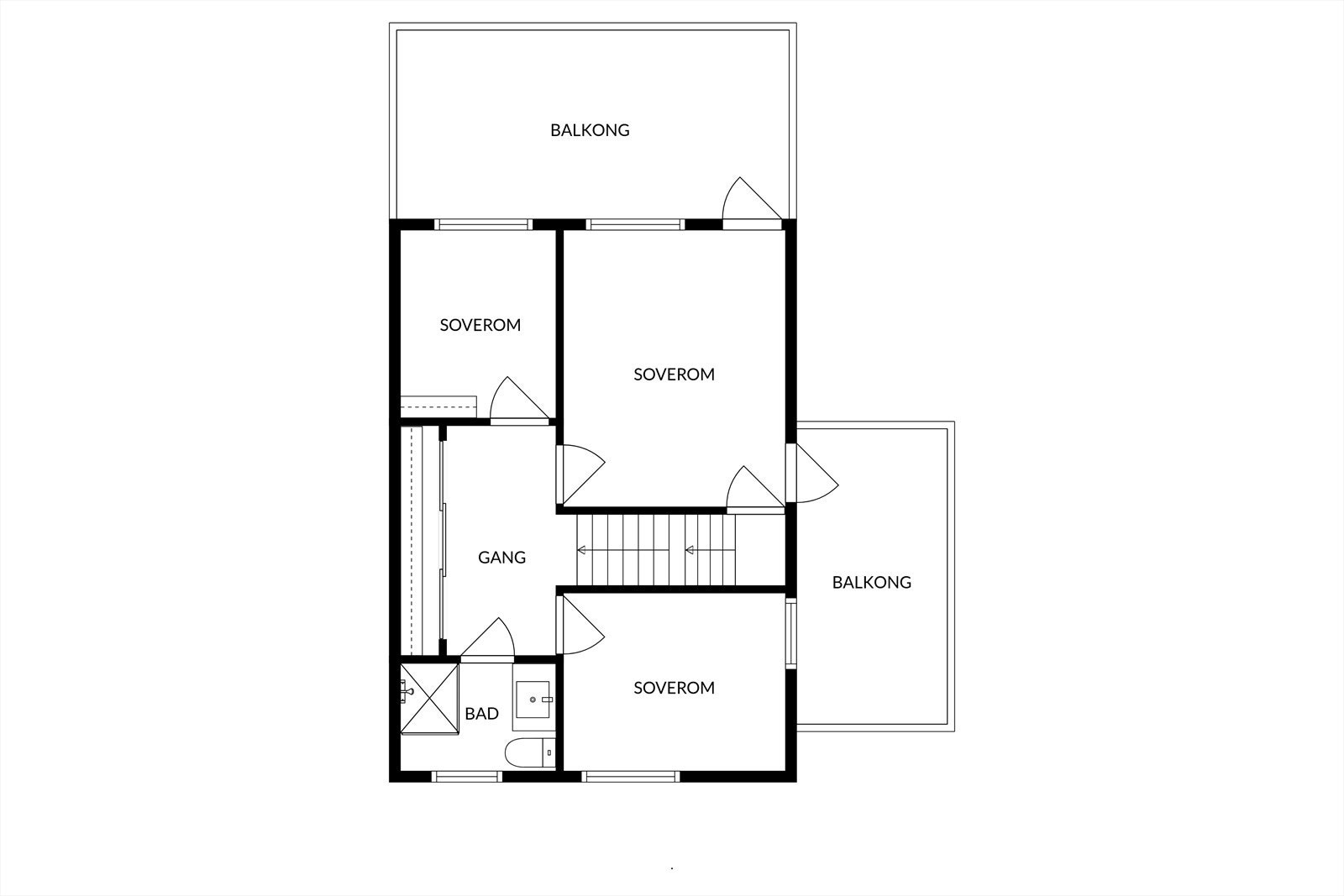 Planskisse 2. etasje Galleribilde