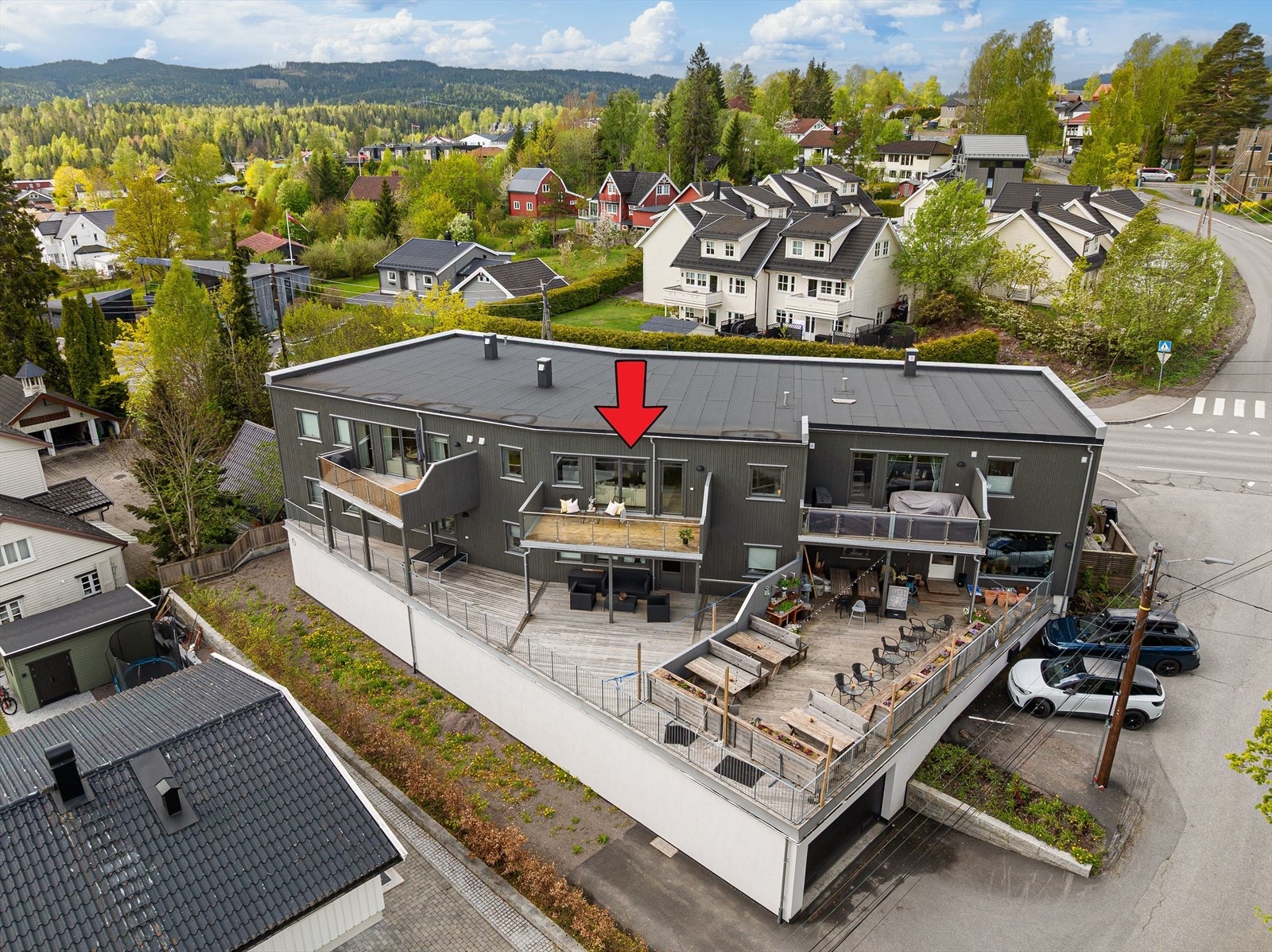 Leiligheten ligger i 2. etasje Galleribilde