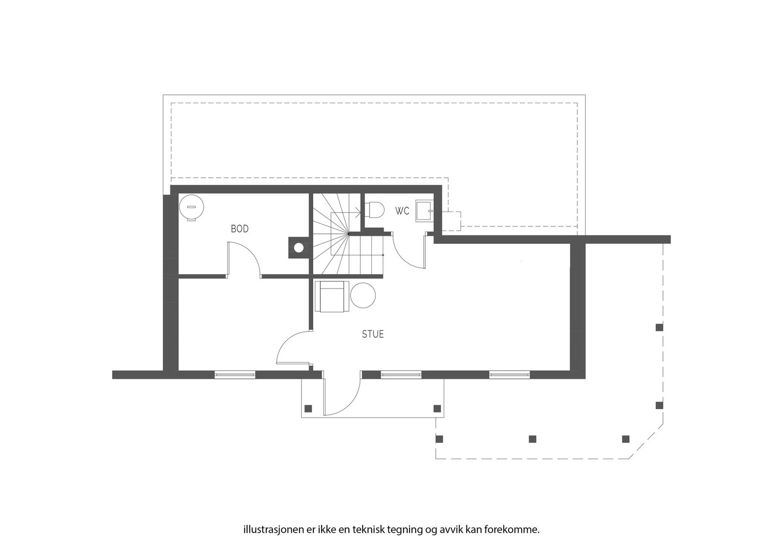 Plantegning U.etg Galleribilde