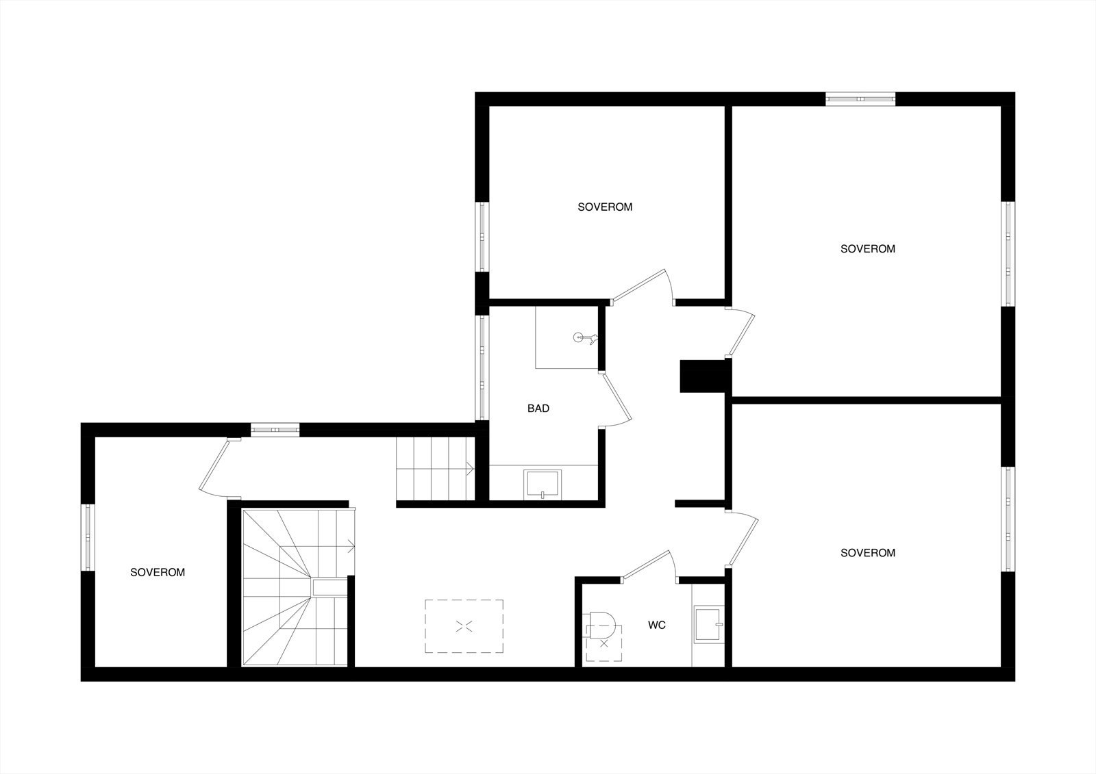 Planskisse 2. etasje Galleribilde