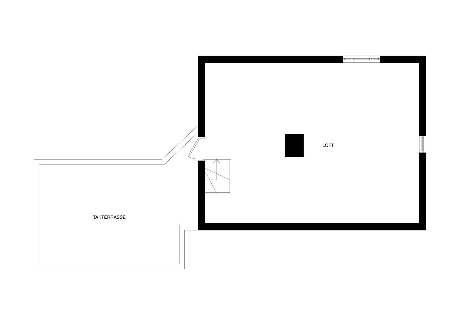 Planskisse loft Galleribilde