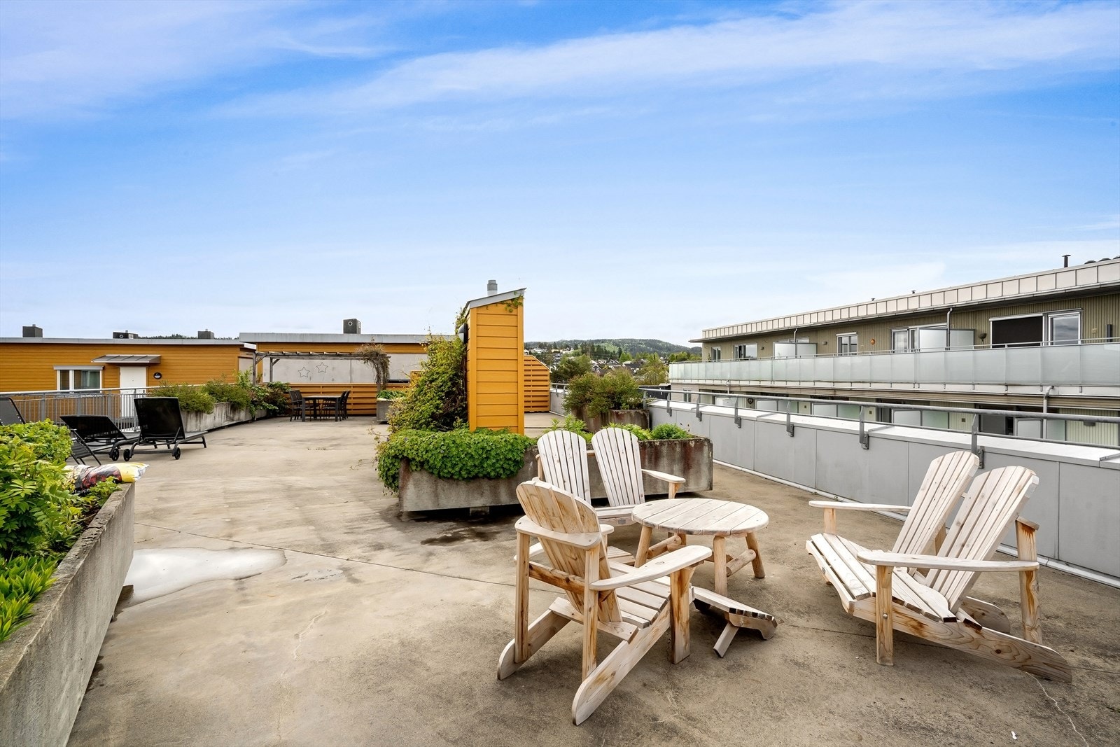 Felles takterrasse for beboerne. Galleribilde