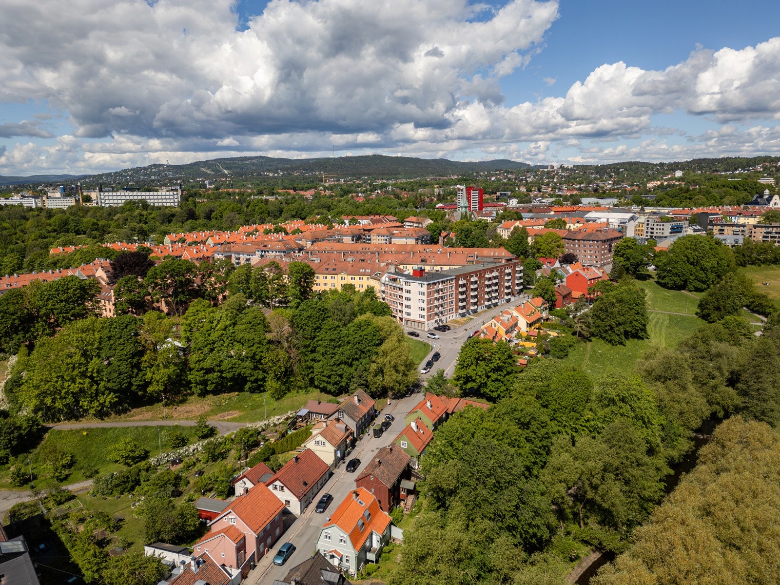 Maridalsveien drone-1 Galleribilde