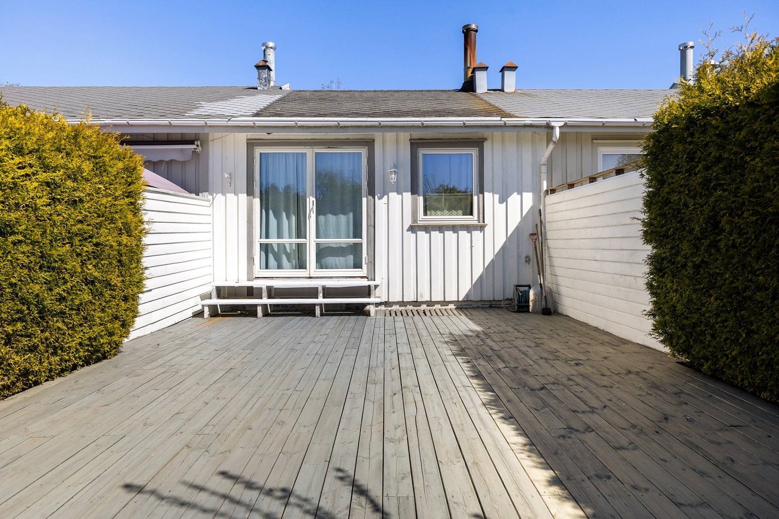 Hyggelig og usjenert terrasse Galleribilde
