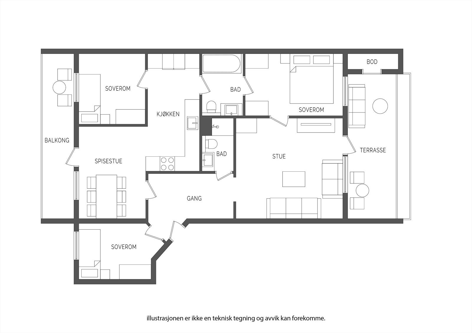 Plantegning Galleribilde
