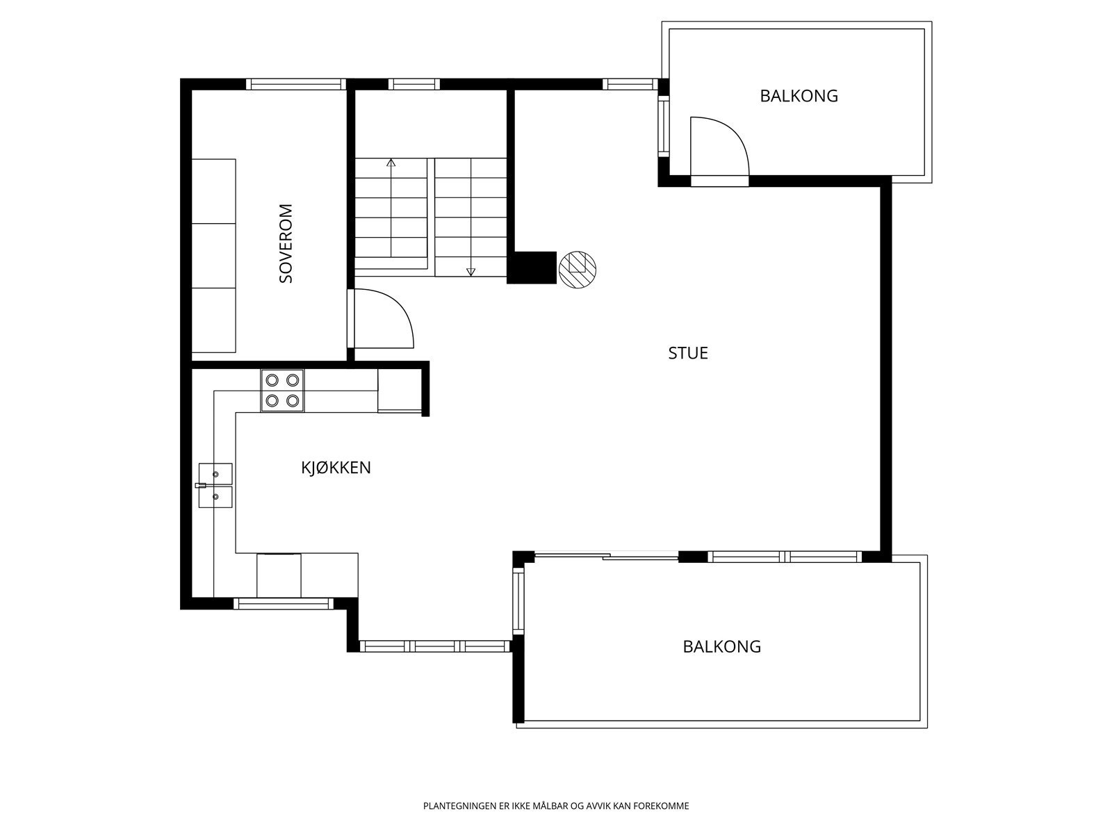 Plantegning 2. etg. Galleribilde