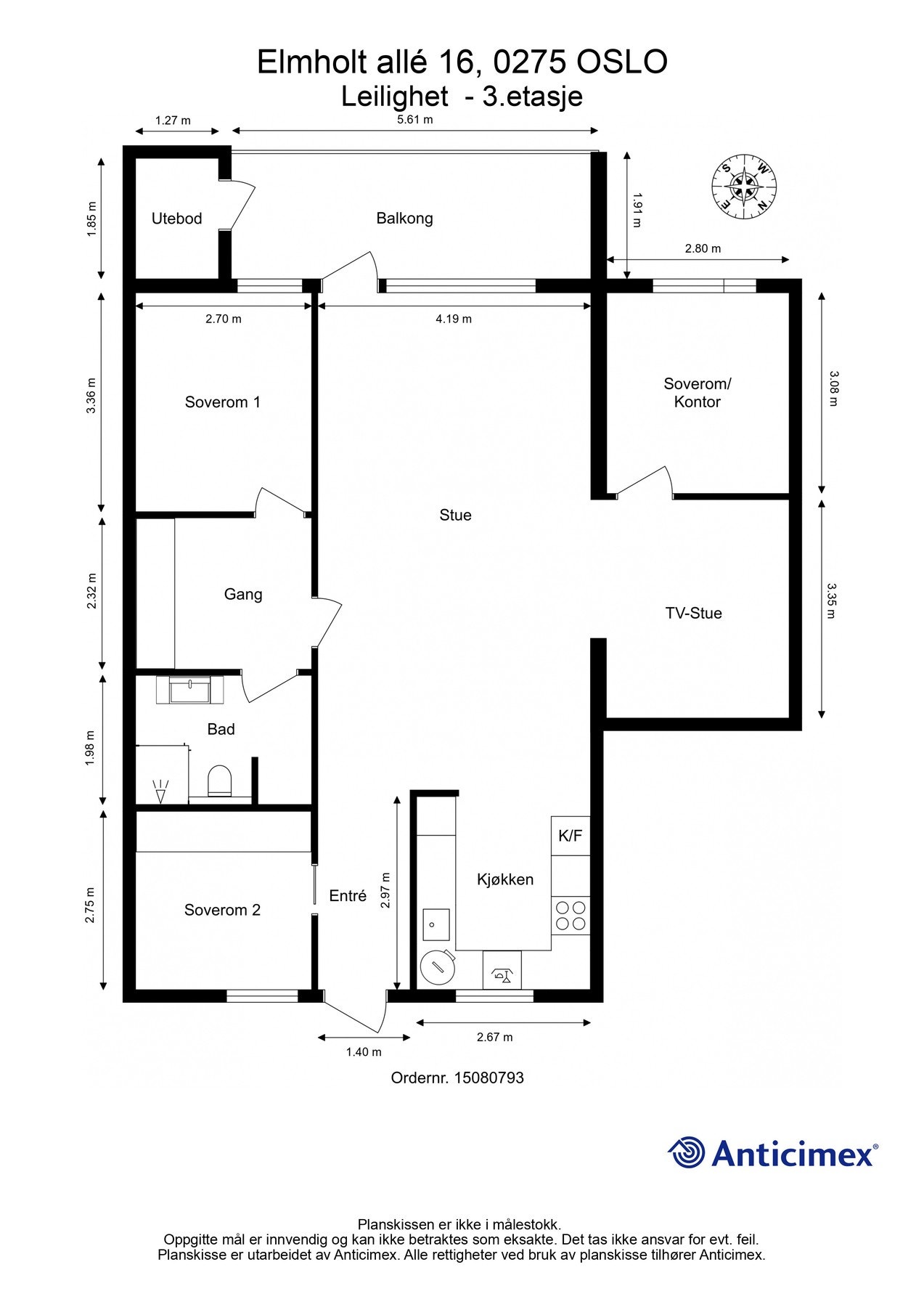Planskisse Galleribilde