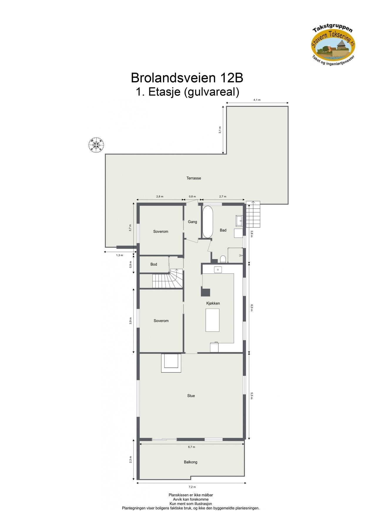 Plantegning 1.etasje Galleribilde