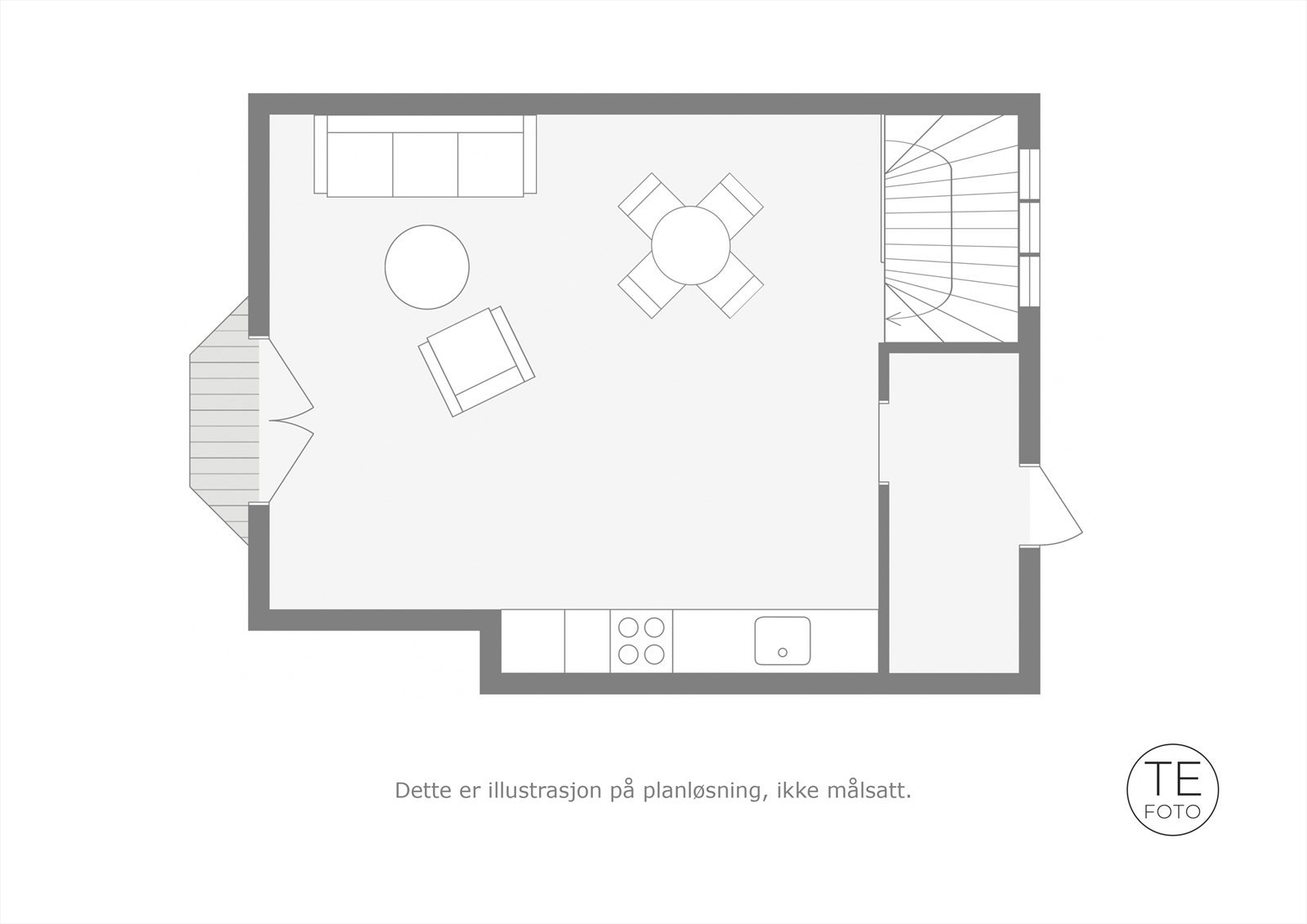 Planløsning 1.etasje Galleribilde