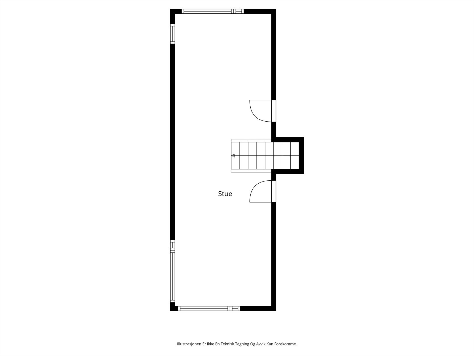 Plantegning loftetasje Galleribilde
