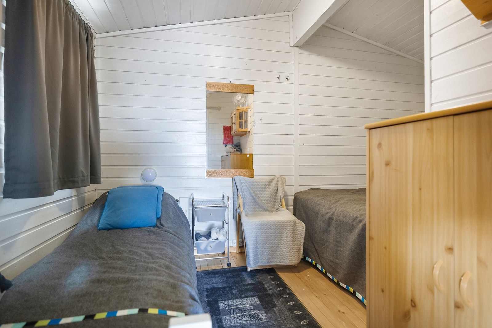 Det er også plass til en ekstra enkeltseng på soverommet. Galleribilde