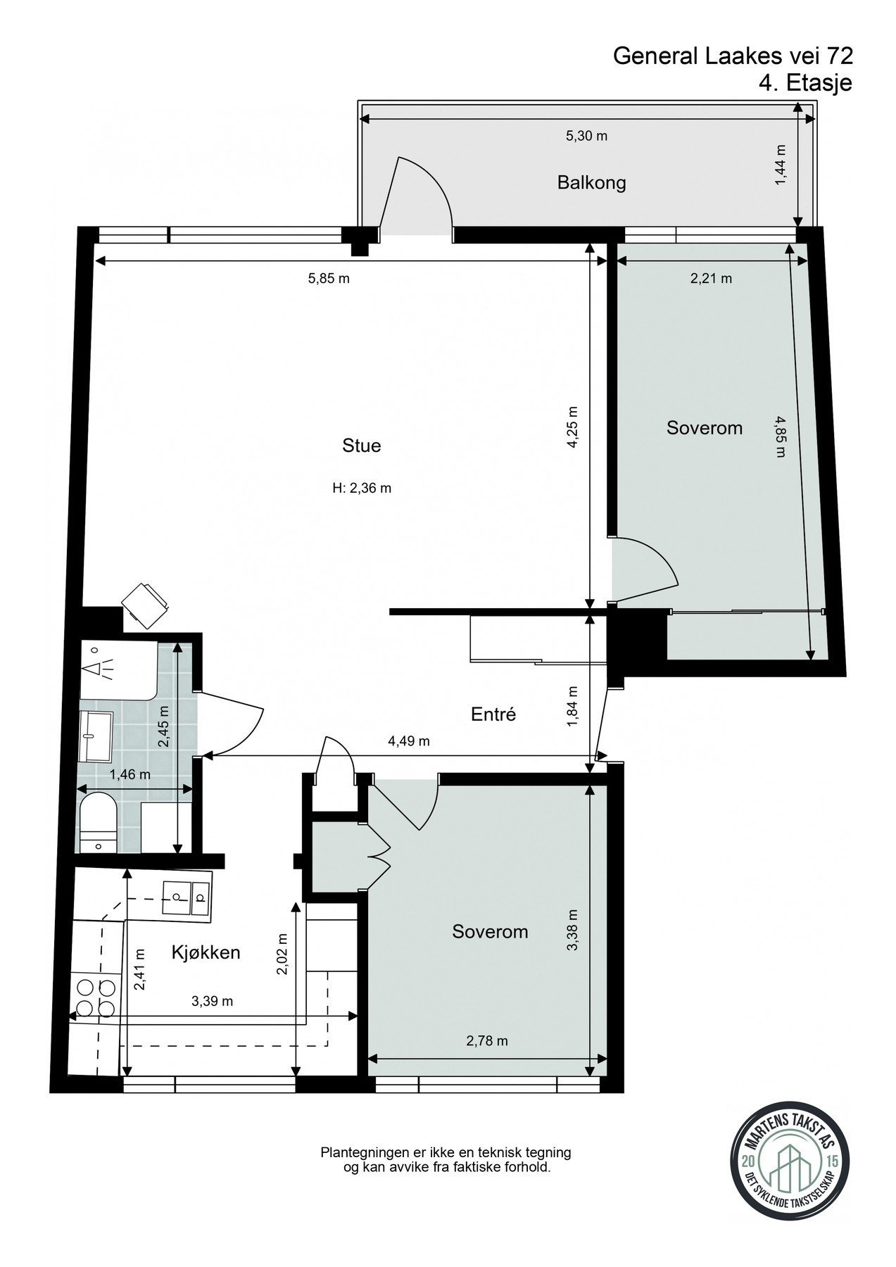 Plantegning Galleribilde