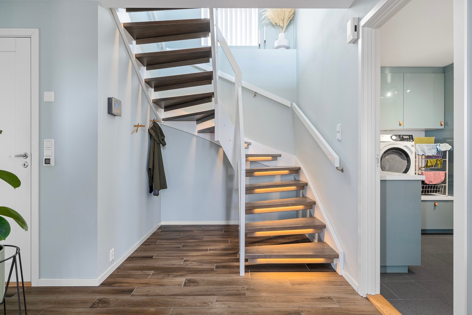 Trappen med integrert lys Galleribilde