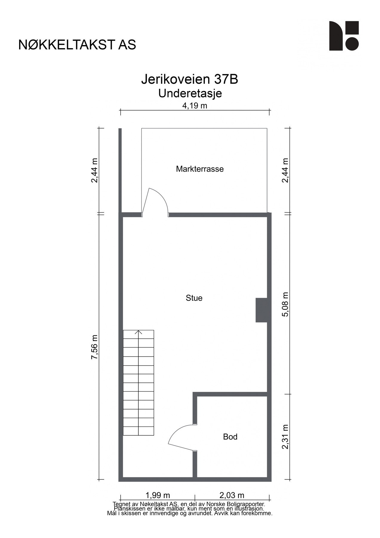 Plantegning - Underetasje Galleribilde