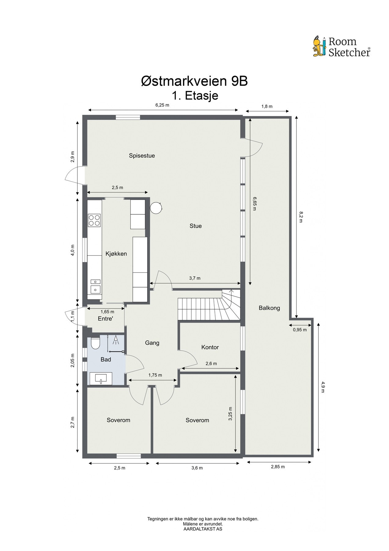 Planskisse første etasje. Galleribilde