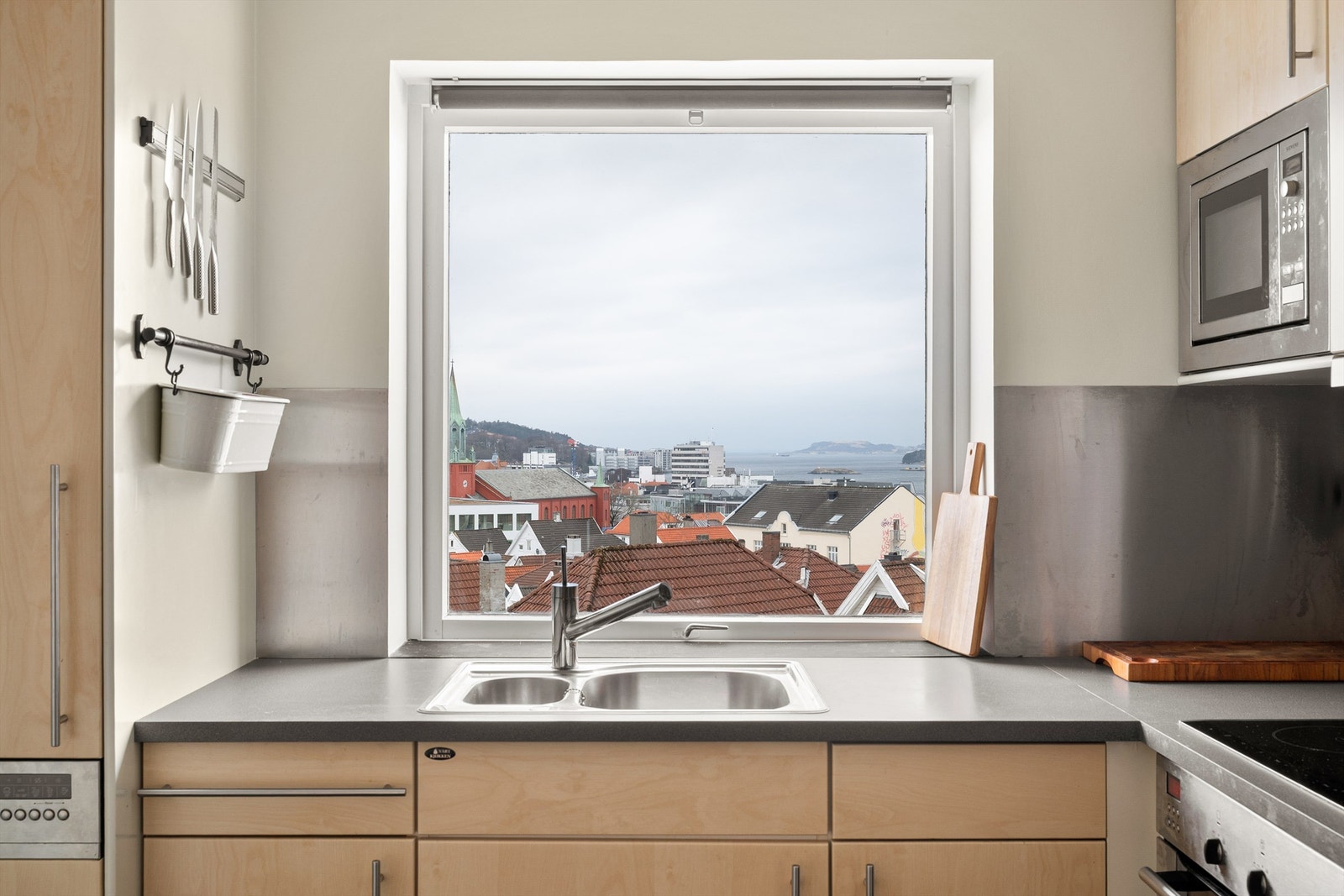 Her kan man lage middag med panoramautsikt over sentrum Galleribilde