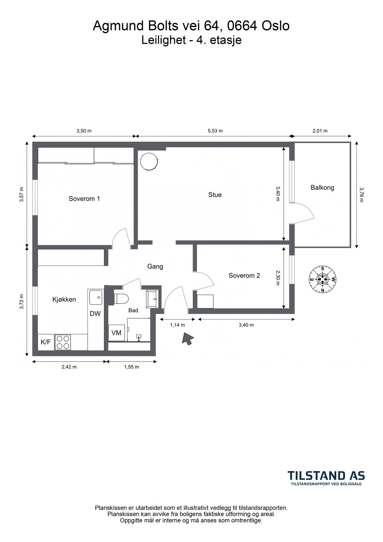 Leiligheten disponerer 1 loftsbod (rett over leil.) og 2 boder i 1.etg. Praktisk! Galleribilde