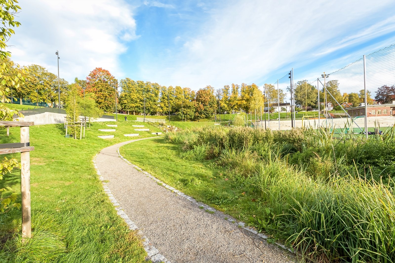 Nærområdet byr på flere flotte og grønne tur- og rekreasjonssteder som Vålerenga park, Kampenparken, Klosterenga, Botsparken, Tøyenparken og Svartdalsparken. Galleribilde