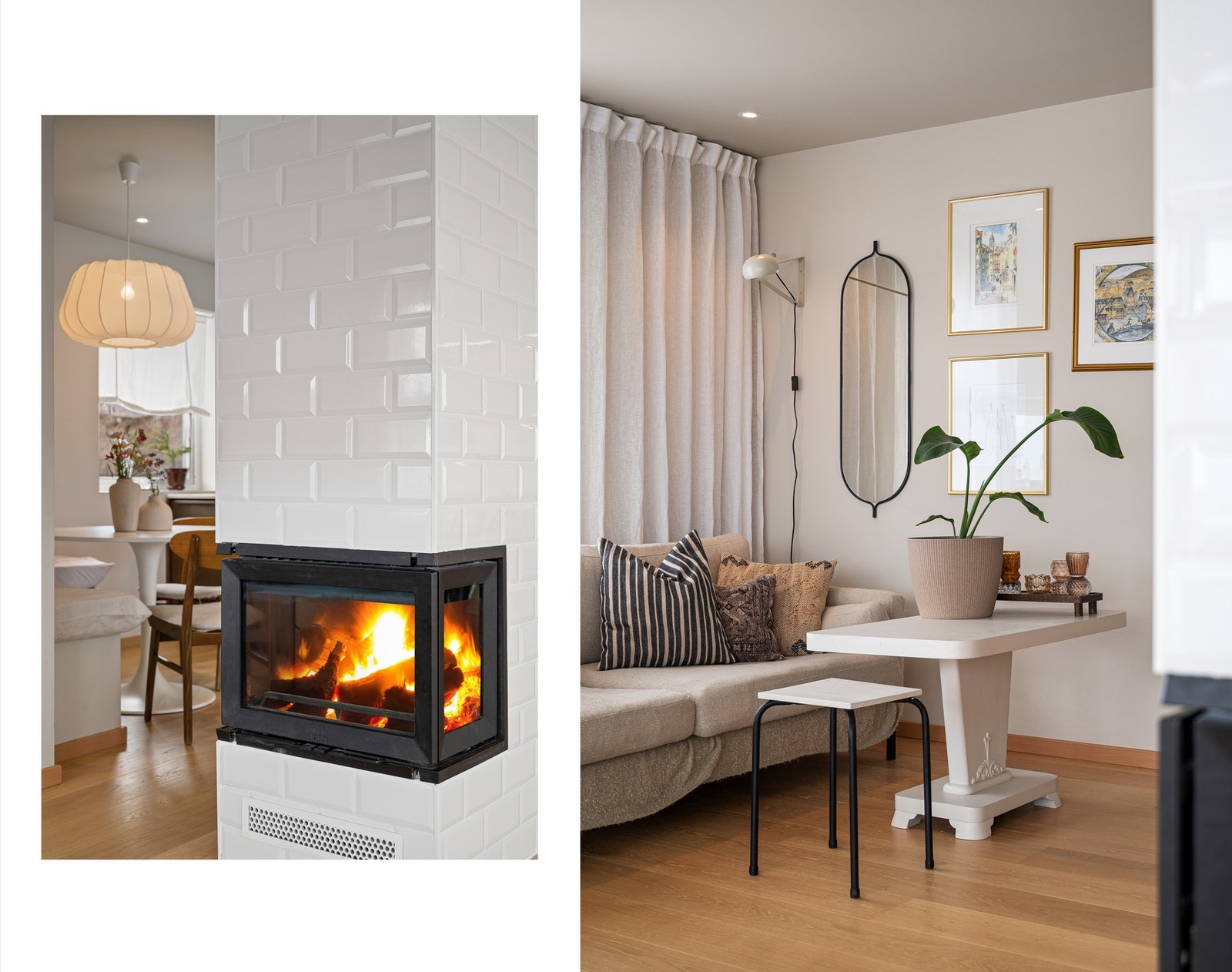 Ny, flott peis - et stemningsfullt innslag med sentral plassering i stua! Galleribilde