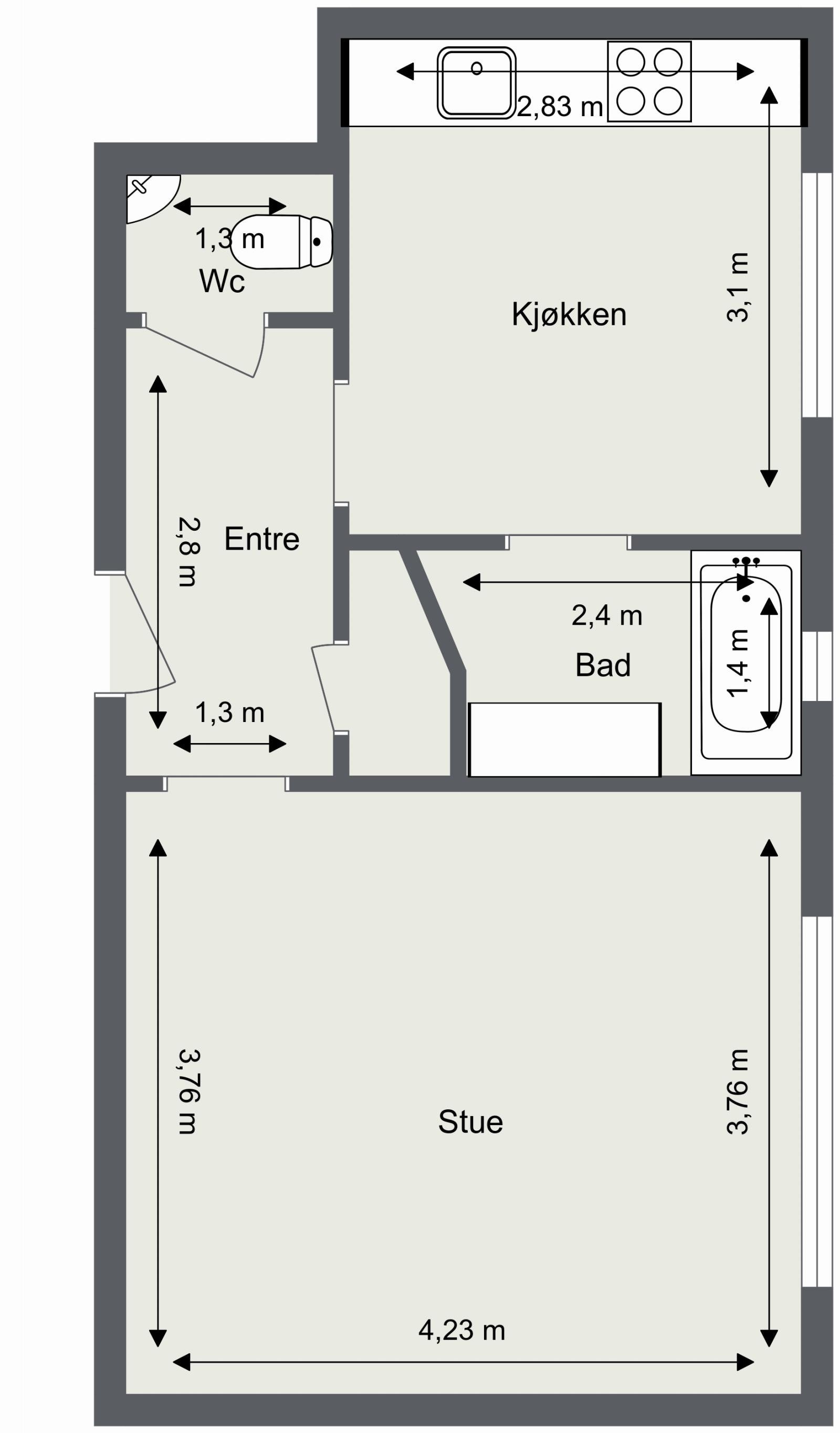 Plantegning Galleribilde