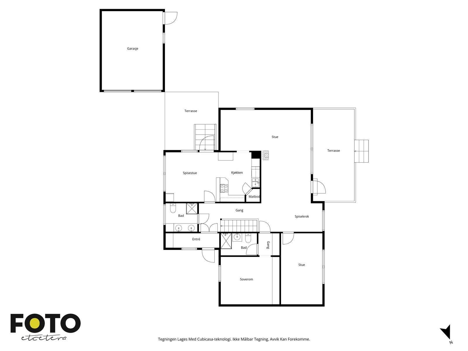 Plantegning 1. etg. Galleribilde