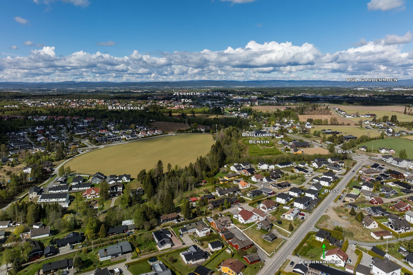 Skoler og barnehager - Skogmo skole (1.-7. kl.) ligge 15 min gange. Allergot ungdomsskole ligger 7 min med bil. Galleribilde