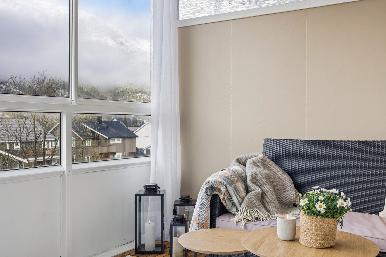 Skyvevinduene gjør det enkelt å regulere temperatur og lufting. Galleribilde